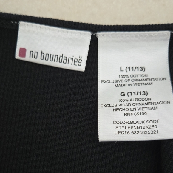 No Boundaries Black Sequin Tank Top - Picture 2 of 12